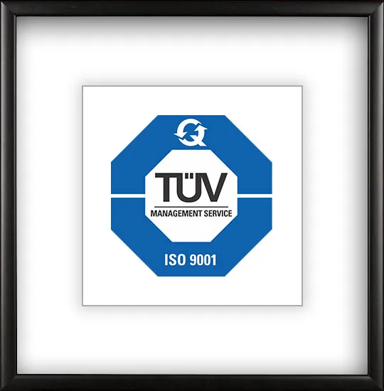 ISO 9001 TUV certification