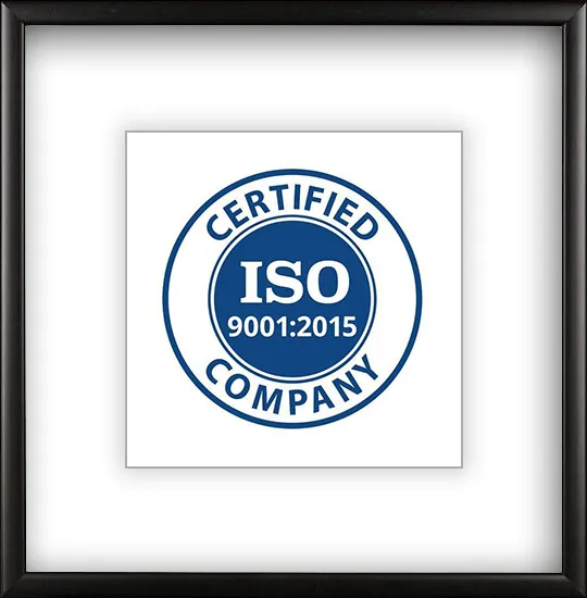 ISO 9001:2015 certification