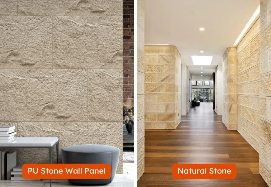 PU Stone Wall Panels vs. Natural Stone