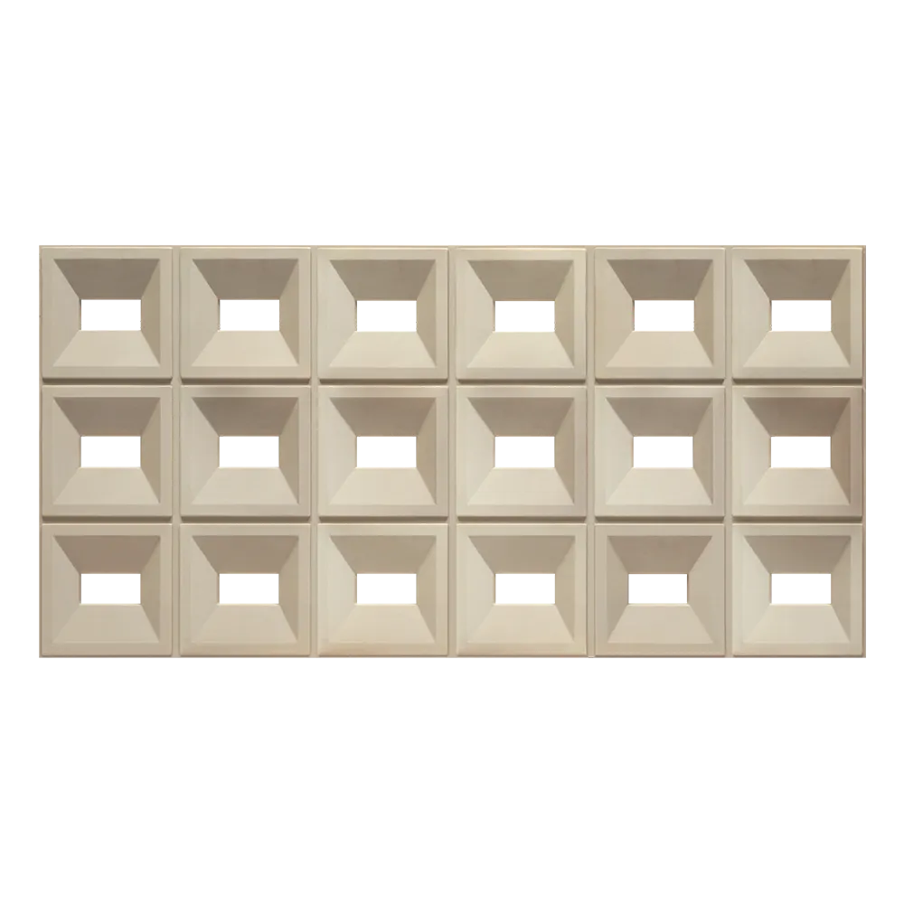 Rectangle Grid Design Wall Panel