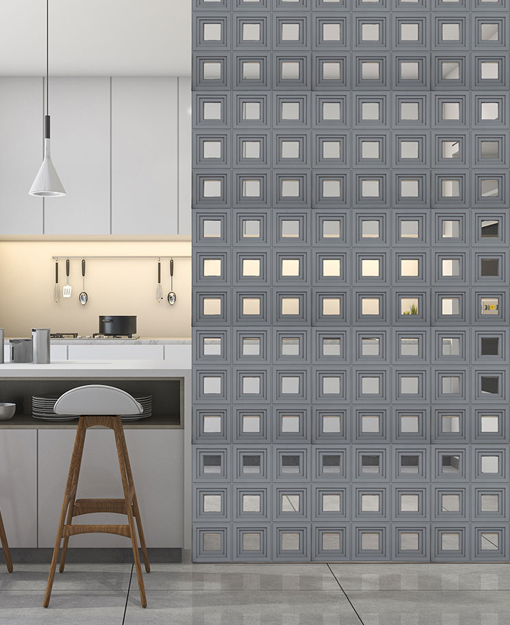 PU Three Layered Holo Square Wall Panel Preview